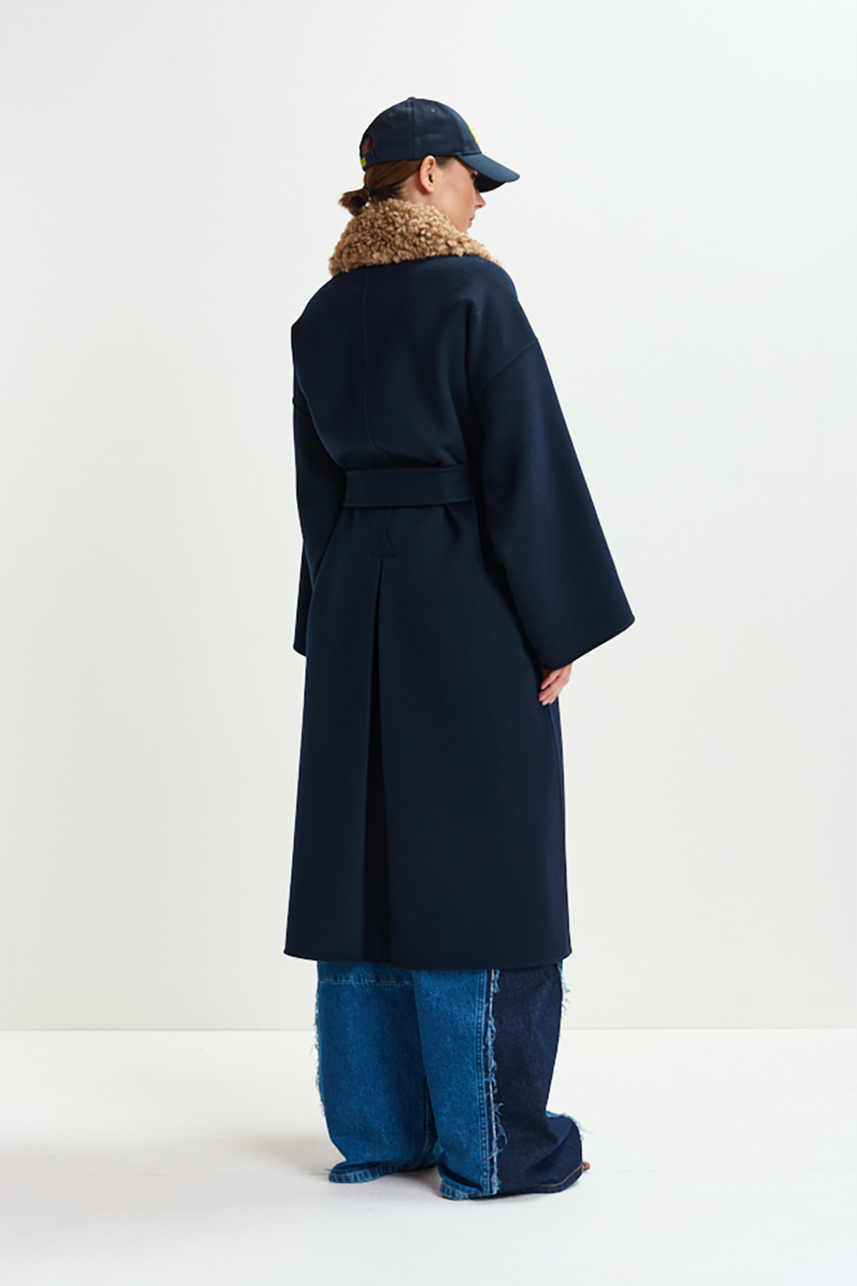 Irno Faux Fur Collar Coat