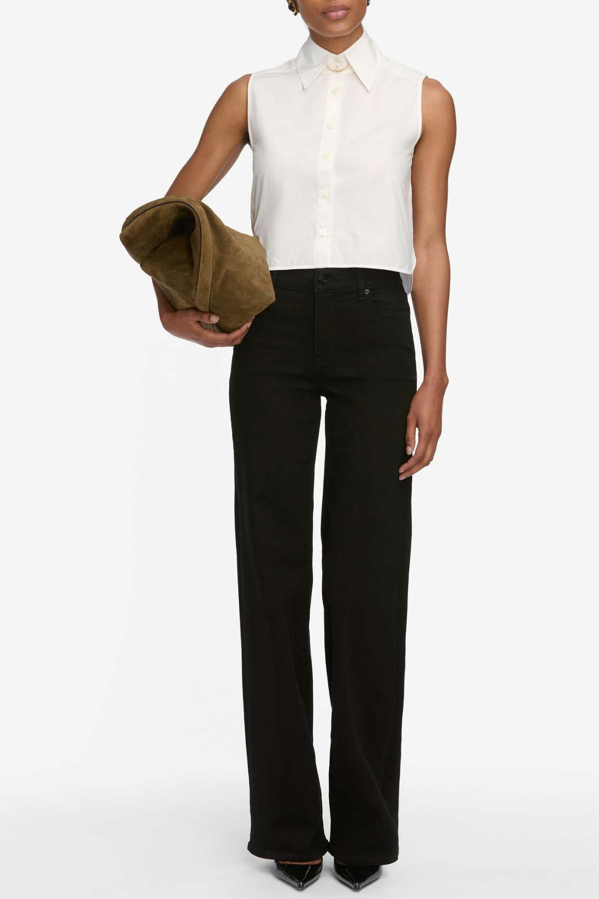 Le Slim Palazzo Long Jeans