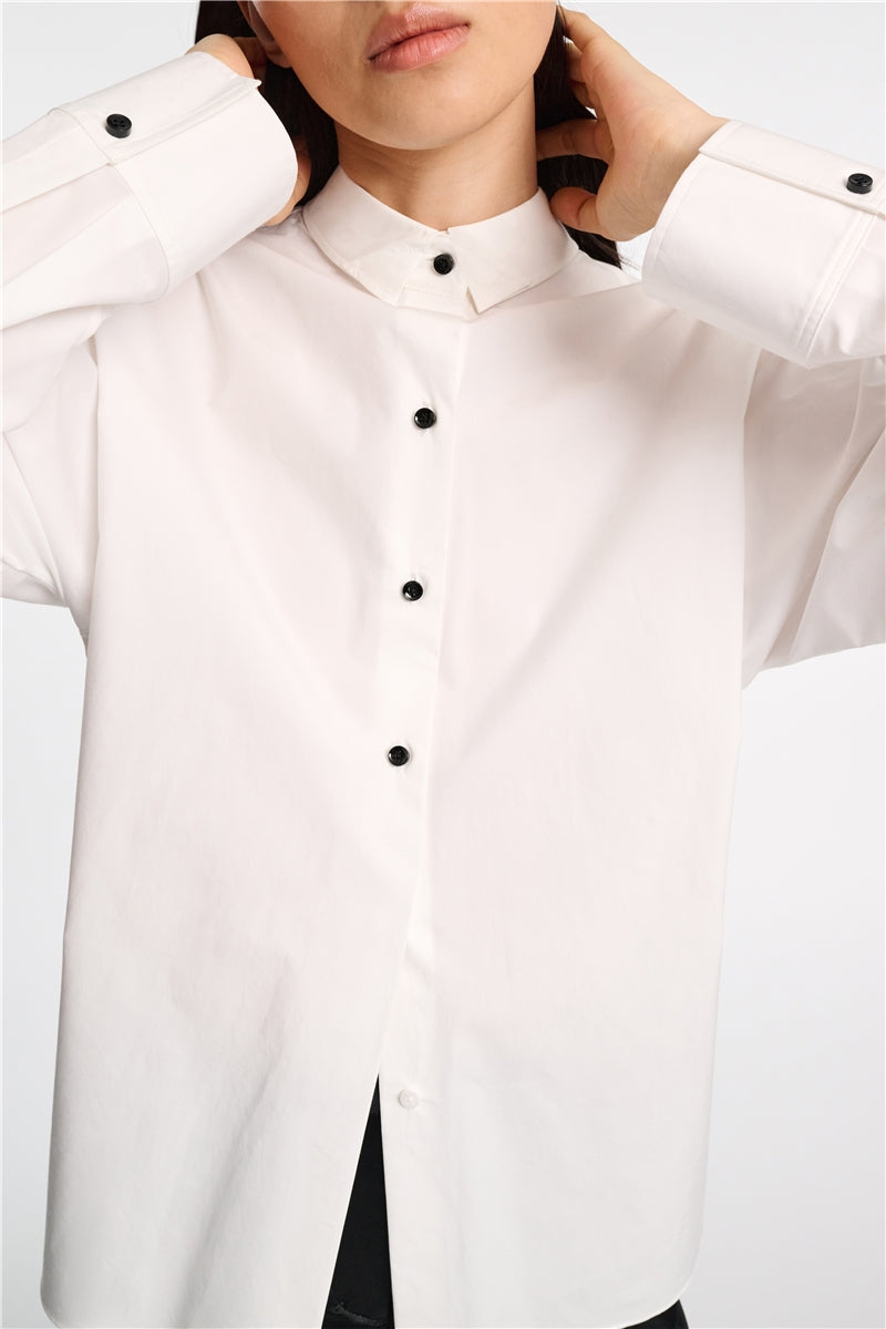 Poplin Power Blouse