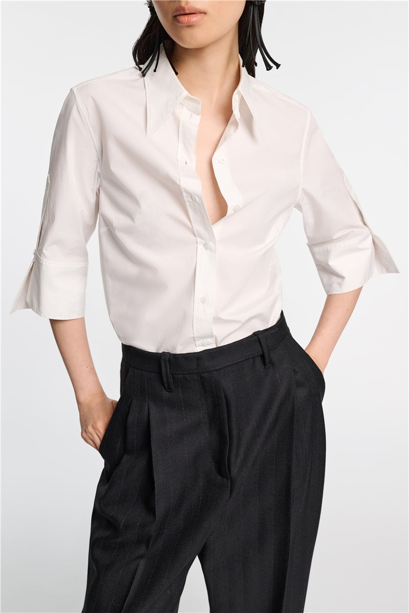 Poplin Power Blouse