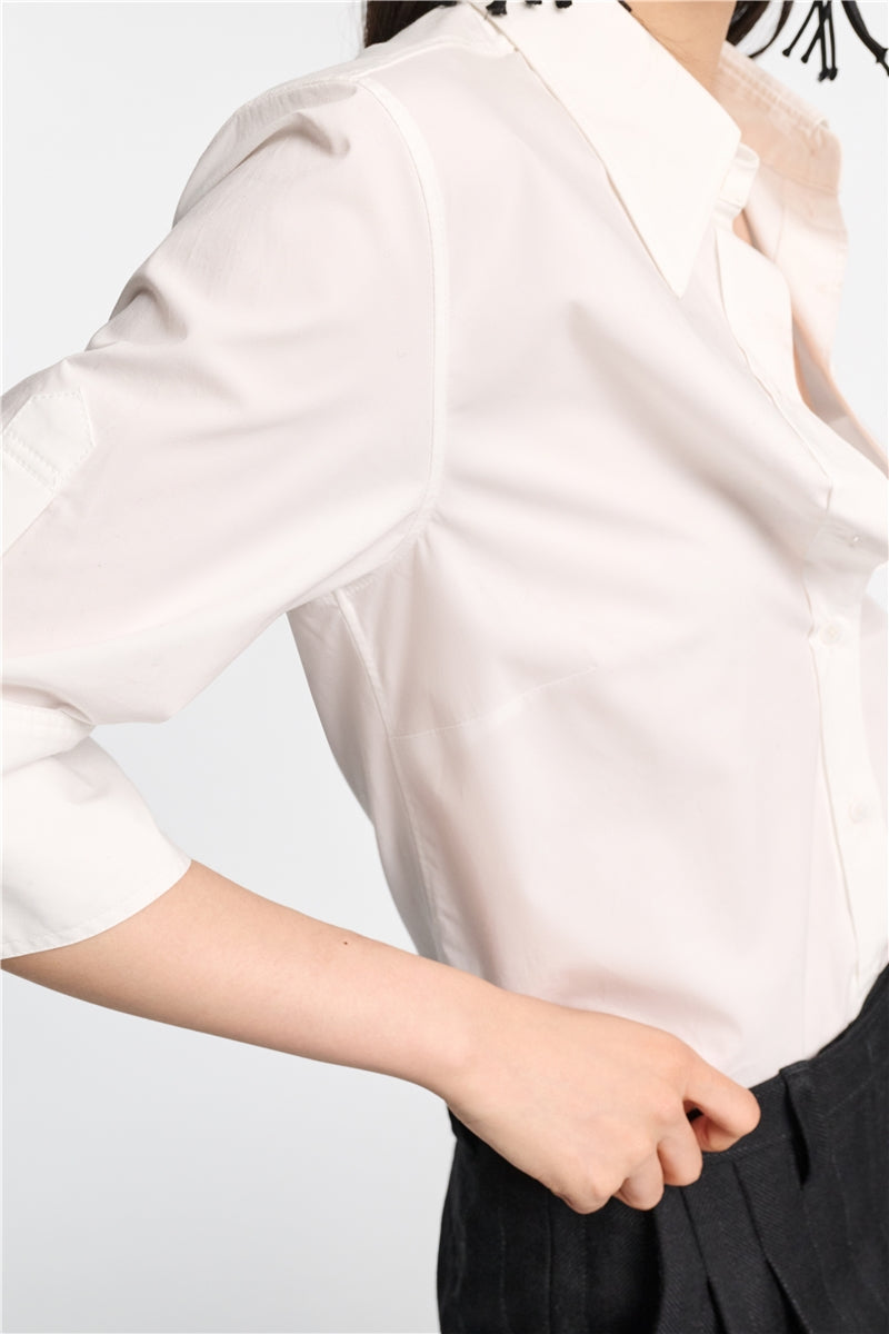 Poplin Power Blouse