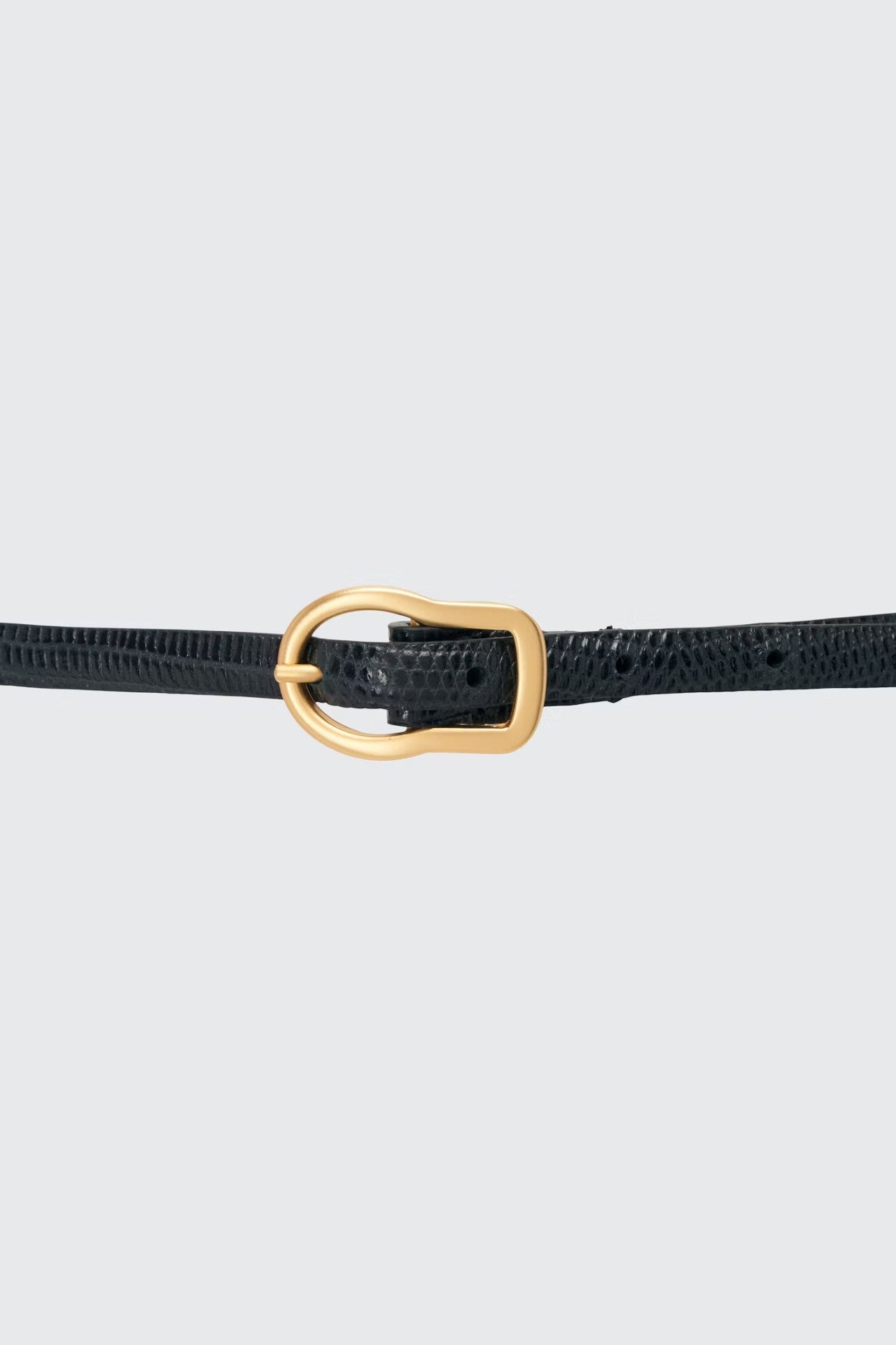 Textured Luxe Skinny Belt